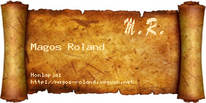 Magos Roland névjegykártya